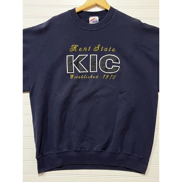 90s Embroidered Kent State Crewneck - Picture 1 of 2